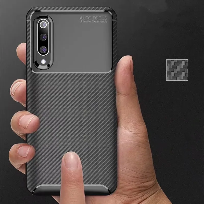 cheap Luxury Carbon Fiber Cover Phone Cases For Xiaomi Redmi Note Mi K20 6 6A 7 8 8SE 9 9SE 9T Pro Pocophone F1 Max 3 Soft Back Funda