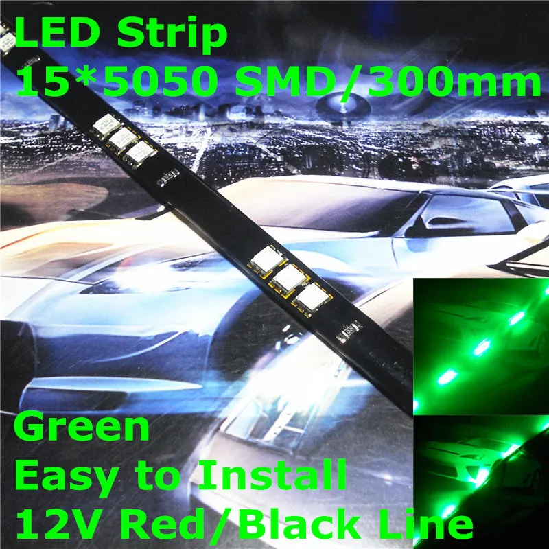 Светодиодная мягкая лента для автомобиля 12 В 300 мм (15*5050 SMD)|car led|car led decoration12v car |