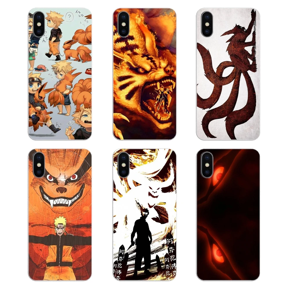 

For Nokia 2 3 5 6 8 9 230 3310 2.1 3.1 5.1 7 Plus Soft Transparent Shell Covers Uzumaki Naruto and Kurama the Kyuubi Art