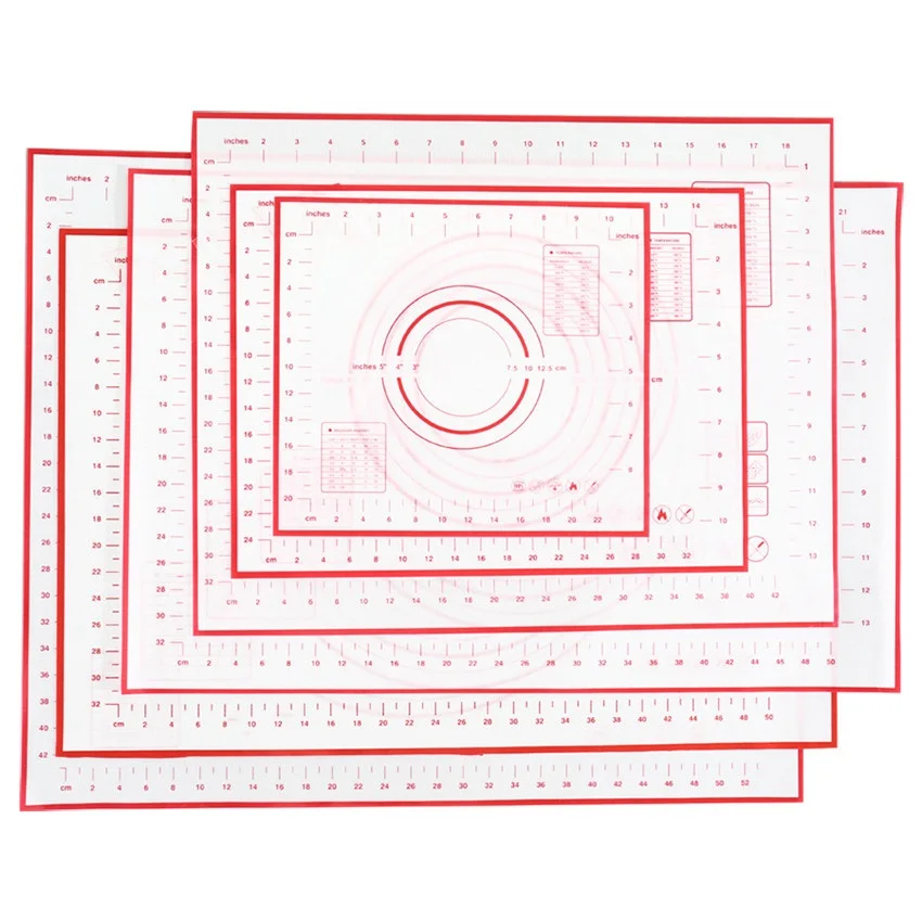 Большой размер антипригарный силиконовый коврик для выпечки многоразовый коврик для выпечки инструмент для выпечки 80*60 см/70*50 см/60*60 см/60*50 см