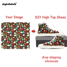 Doginthehole/женская заколка для волос; фото; женская и мужская прогулочная обувь; уличная парусиновая обувь с высоким берцем; удобная женская обувь; zapatillas mujer