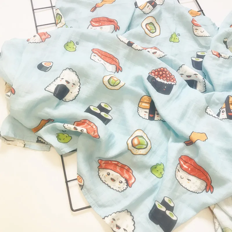 Анималь70% бамбуковые Детские пеленальные одеяла обертывания хлопок детские муслиновые одеяла для новорожденных большие пеленки муслиновое одеяло
