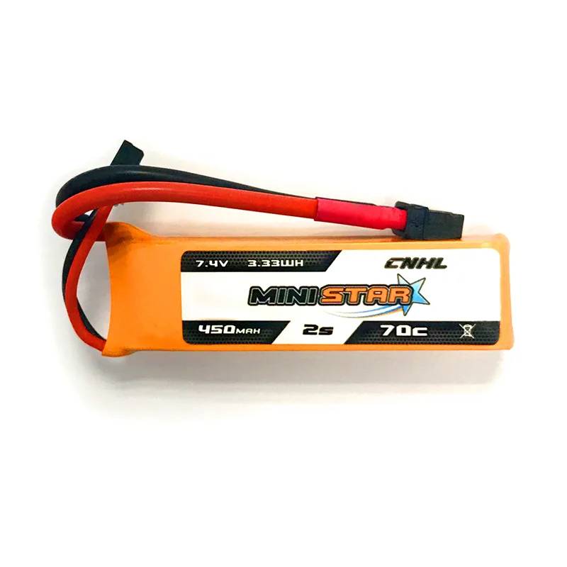 4 шт CNHL MiniStar 450 mAh 7,4 V 2 S 70C Lipo батарея с XT30U вилкой