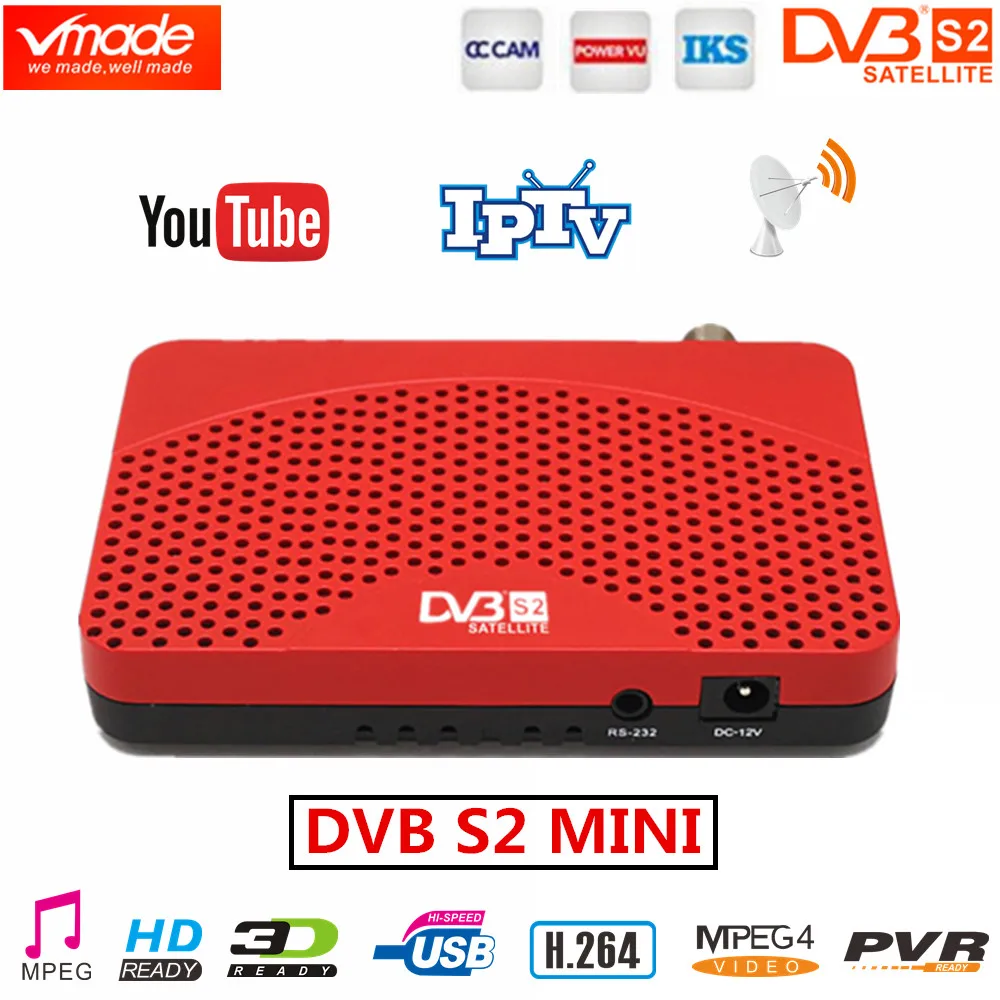 Vmade Южная Америка DVB S2 цифра спутниковый телевизионный ресивер H.264 цифровой tv Box HD