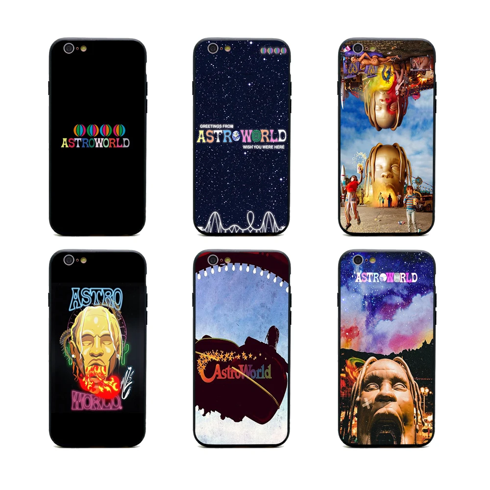 Astroworld sicko mode чехлы для телефонов с изображением Трэвиса Скотта iPhone X 6 6s 7 8 plus 5 5S se