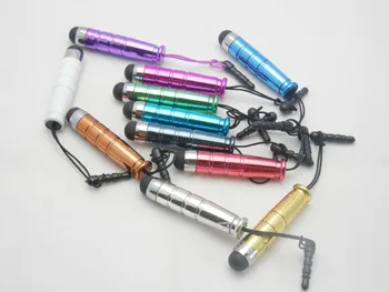 

Mini Plastic Capacitive Screen Stylus Pen Handy Touch Pen With 3.5mm Plug For iPhone iPad Samsung Tablet PC + Print Logo (Extra)