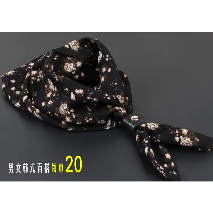 Модный мужской галстук носовой платок 60 см* 60 см Аскот галстук полезный носовой платок Британский Стиль Цветочный зимний теплый - Цвет: 20