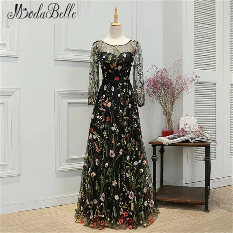 Dress Floral Gala Back A-line 6