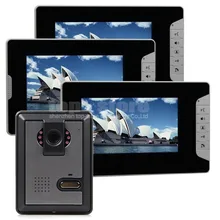 DIYSECUR 7 pulgadas de Monitor de Visión Nocturna Cámara Sistema de Seguridad Casero de Intercomunicación Teléfono Con Cable Video de La Puerta para Villa Oficina Casa Particular