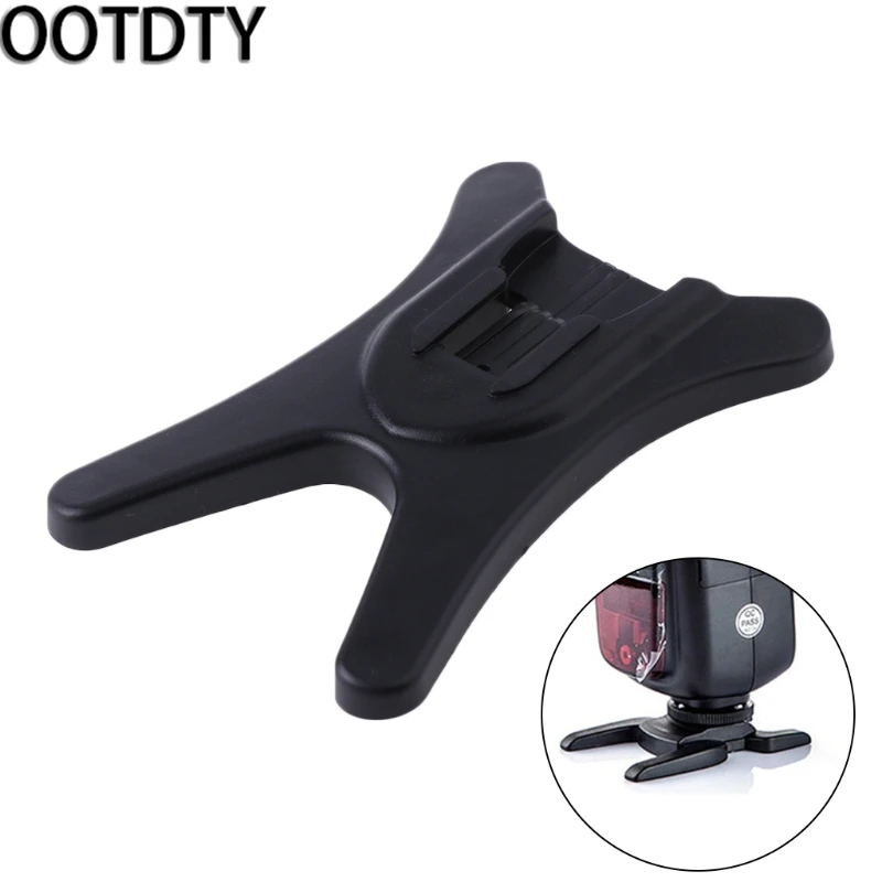 

OOTDTY New Studio Flash Light Tripod Stand 1/4" Screw Head Hot Shoe Bracket Holder
