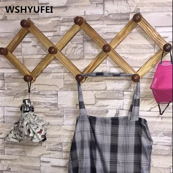 

wall hooks decorative Solid wood cloak frame natural material making hook clothes shelves home decorations hooks for hanging