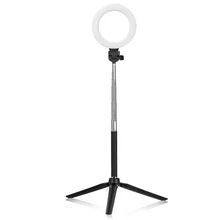 Photography Dimmable LED Selfie Ring Light Youtube Video Live 3500 5500k Photo Studio Light With Phone Holder USB Plug Tripod