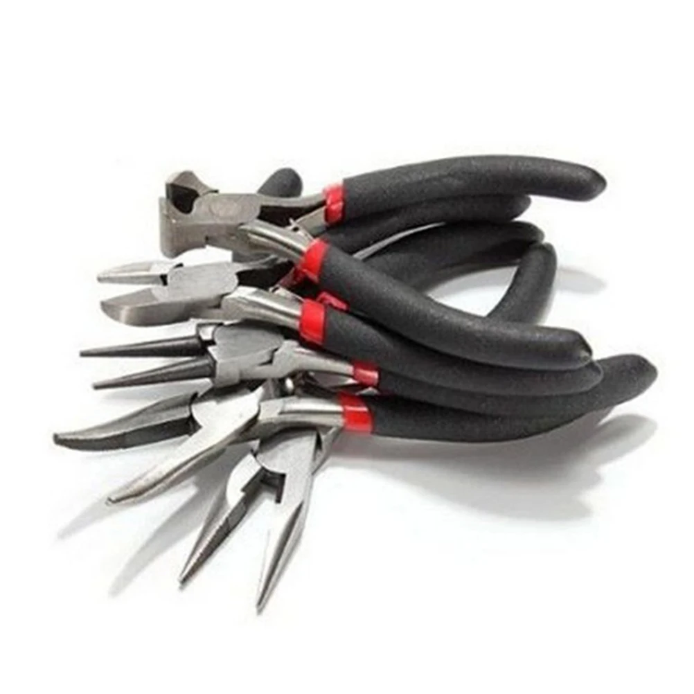 

5 Pcs Jewelry Making Repair Tool Pliers Set Crafting Kit Beading Tools for DIY Repairing Beading Crafting Random Style
