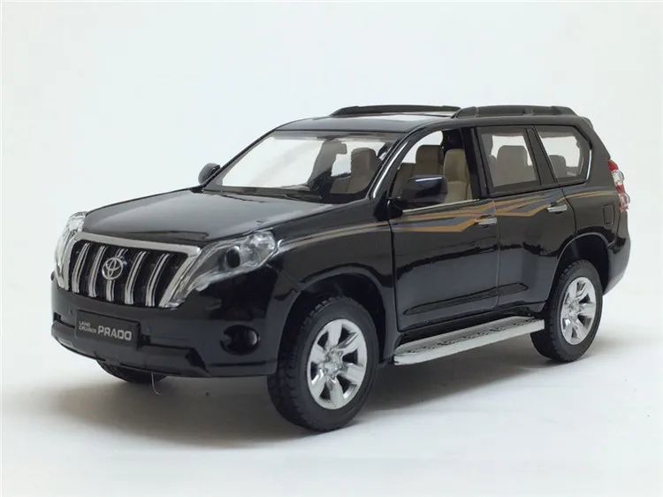 Высокая симитация 1:32 TOYOTA LAND CRUISER PRADO металлический сплав Модель автомобиля игрушки с вытягиванием назад для детей подарки на день рождения - Цвет: B