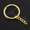 10pcs Key Ring Chain 3 Colors Gold Bronze Silver Color 30mm Round Split Metal Key Chain DIY Keychain Keyrings Wholesale ► Photo 2/5