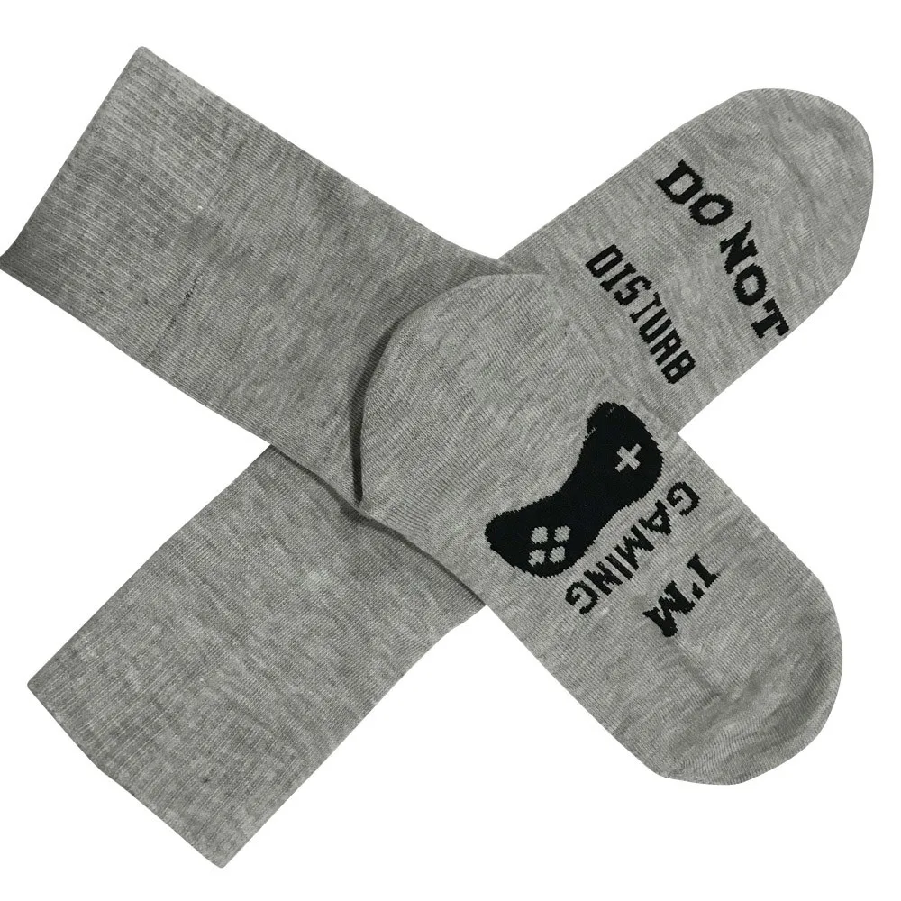 Мужские унисекс «Не беспокойтесь» отличный подарок геймера с надписью забавные высокие носки до середины икры
