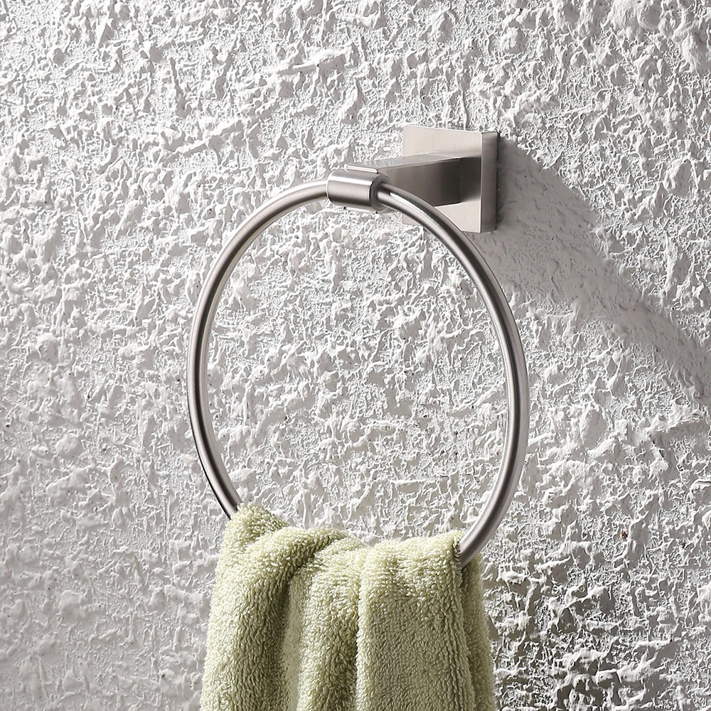 Кольцо для полотенец, держатель для полотенец для ванной комнаты SUS 304 настенное крепление из нержавеющей стали, полированный/матовый, A2280/A2280-2