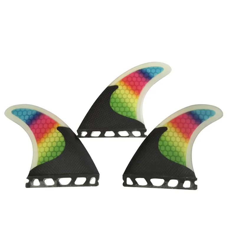 Future/FCS Fibreglass Colorful Quilhas Surfboard Honeycomb M Size Fin Surfing Fins Future/FCS Fibreglass Colorful Quilhas Surfboard Honeycomb M Size Fin Surfing Fins