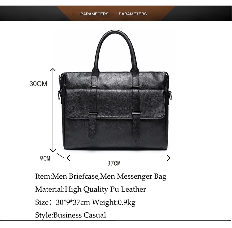 Бренд из искусственной кожи, деловой мужской портфель, сумки 14 дюймов, сумка для ноутбука, повседневные сумки через плечо для мужчин, дорожная сумка для компьютера