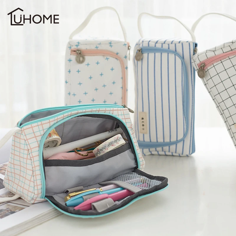 

Kawaii Pencil Case Large Capacity Pencilcase School Pen Case Portable Pencil Storage Bag Pencils Pouch School Pen Box Stationery