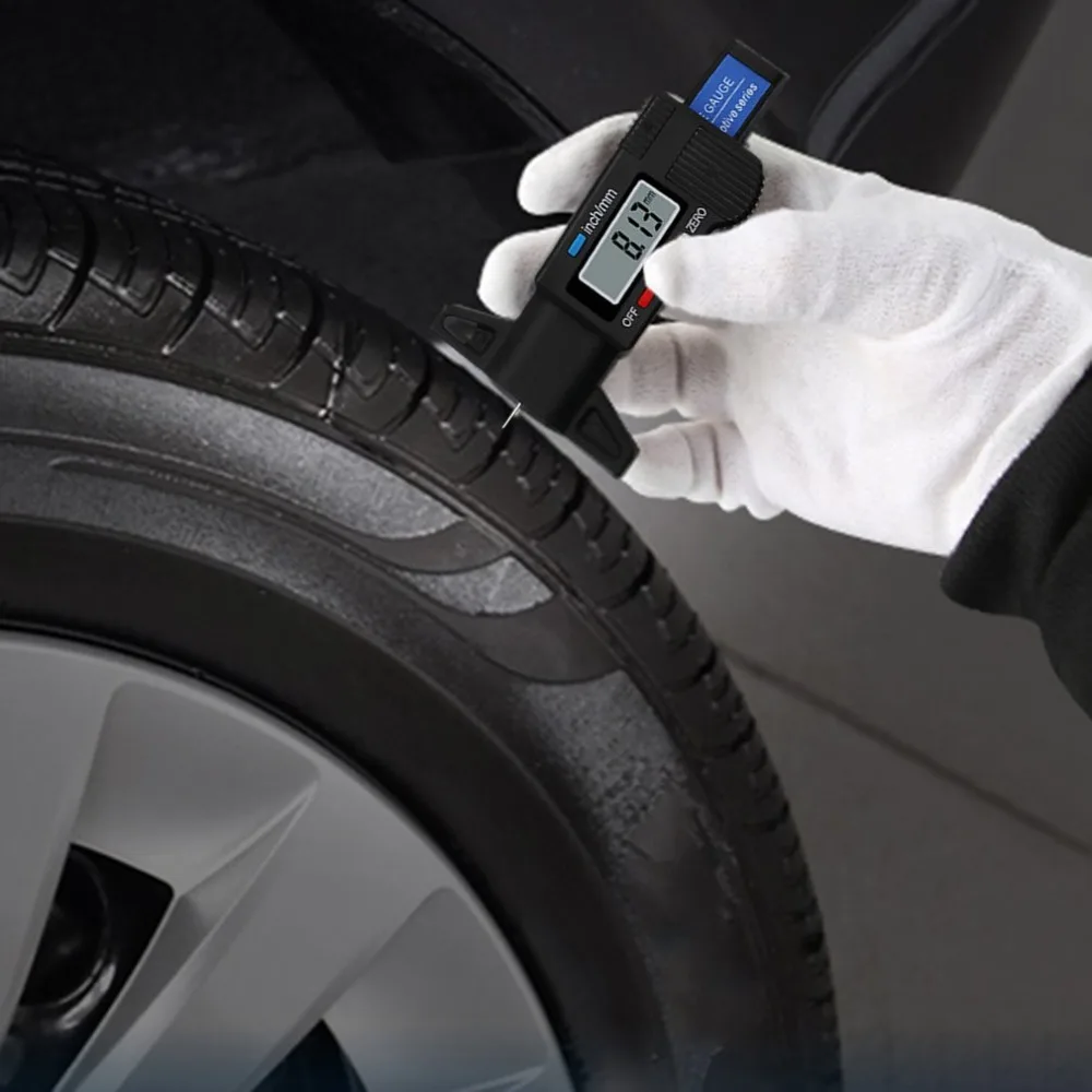 Цифровой автомобильных шин глубина протектора тестер 0-25 мм протектора шины глубиномер измеритель суппорт Инструмент ЖК-дисплей Дисплей