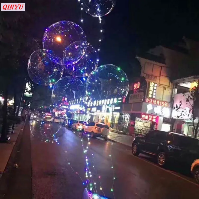 

1set LED Air Balloon Inflatable Luminous Wave Ball Wedding Party Decoration Birthday Party Balloon Outdoor Decoratio supplies 7z