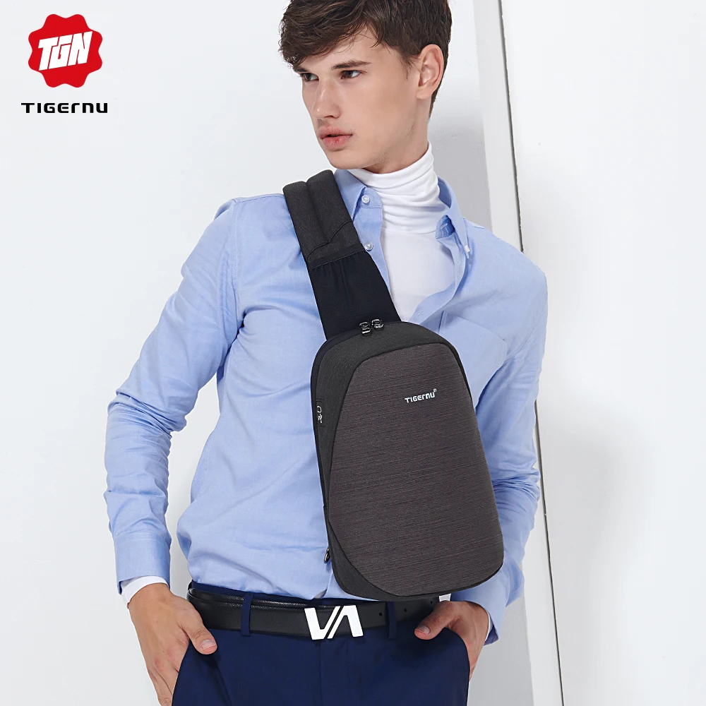 Tigernu مكافحة سرقة Crossbody حقيبة عارضة الرجال حقيبة صدر للرجال للماء حقيبة كتف بحب تعليق حقيبة ساعي صالح 9.7 \ Tigernu مكافحة سرقة Crossbody حقيبة عارضة الرجال حقيبة صدر للرجال للماء حقيبة كتف بحب تعليق حقيبة ساعي صالح 9.7 \