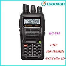 New WOUXUN KG-818 400-480MHz Walkie Talkie Dual Band Portable 5W Two Way Radio with 1300 Li-ion battery