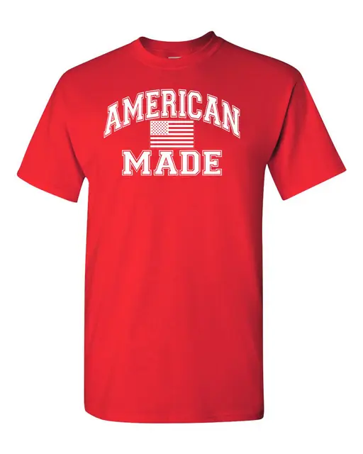AMERICAN MADE Flag Patriotic USA America United States Men's Tee T