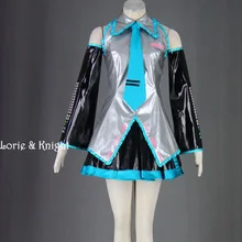 Anime japonés cosplay vocaloid miku hatsune cosplay uniforme dress completo set 6 colores disponibles