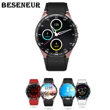 KW88 Смарт-часы Android 5,1 OS 1,39 дюймов Экран нано сим-карты 2.0MP Камера 3g сети WI-FI gps Smartwatch MTK6580 процессор для телефона