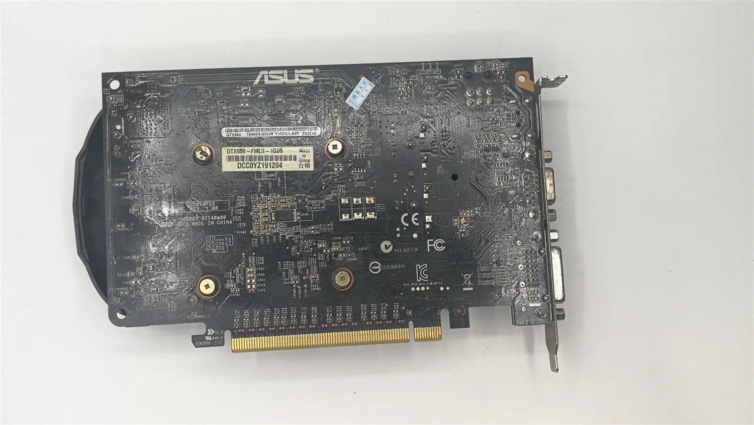 Используется, 2 шт./лот ASUS GTX 650 GPU графическая карта 1 ГБ GDDR5 128 бит VGA карта для nVIDIA PC gaming прочнее, чем GT630, GT730