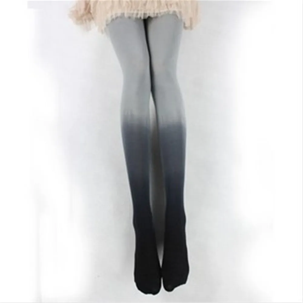 Sexy Socks Japan Style Vintage Gradual Gradient Change Solid Pantyhose Girls Knee High Socks Calcetas Mujer Largas