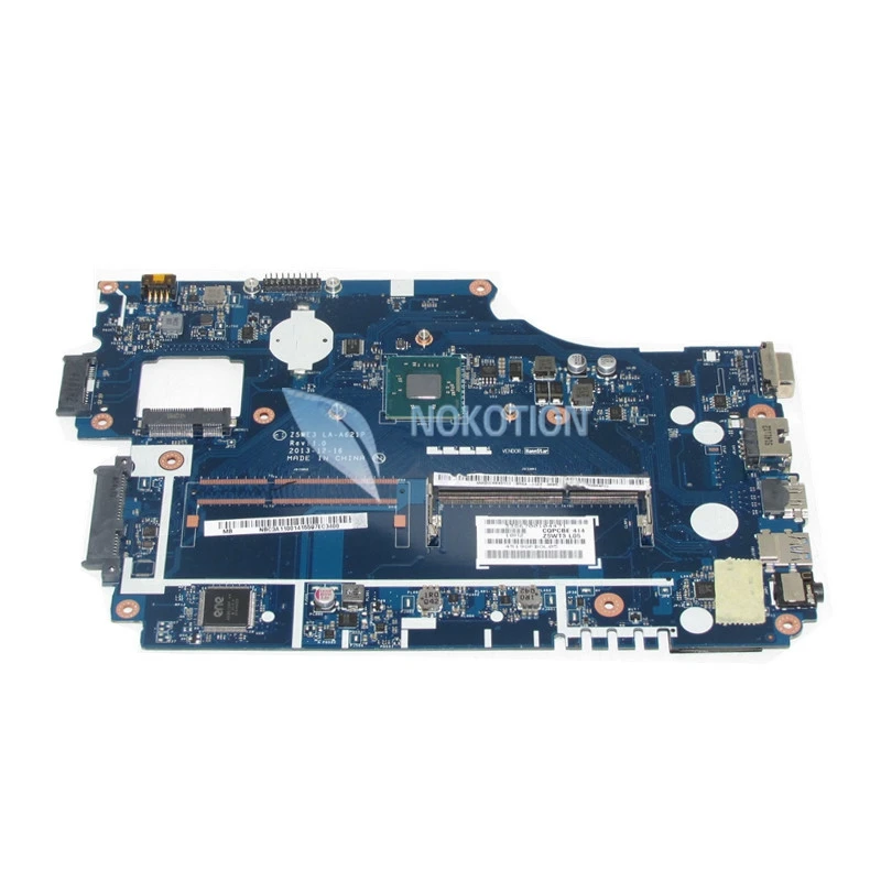 NOKOTION Z5WE3 LA-A621P laptop motherboard For acer aspire E1-510 NBC3A11001 NB.C3A11.001 SR1SF N2920 Mainboard full test