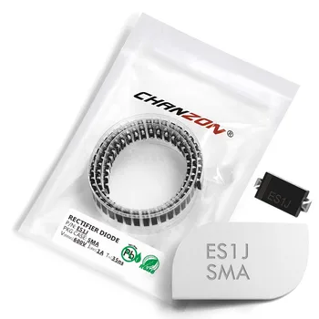 

(100 Pcs) ES1J SMD Super Fast Recovery Rectifier Diode 1A 600V 35ns SMA (DO-214AC) 1 Amp 600 Volt Diodes