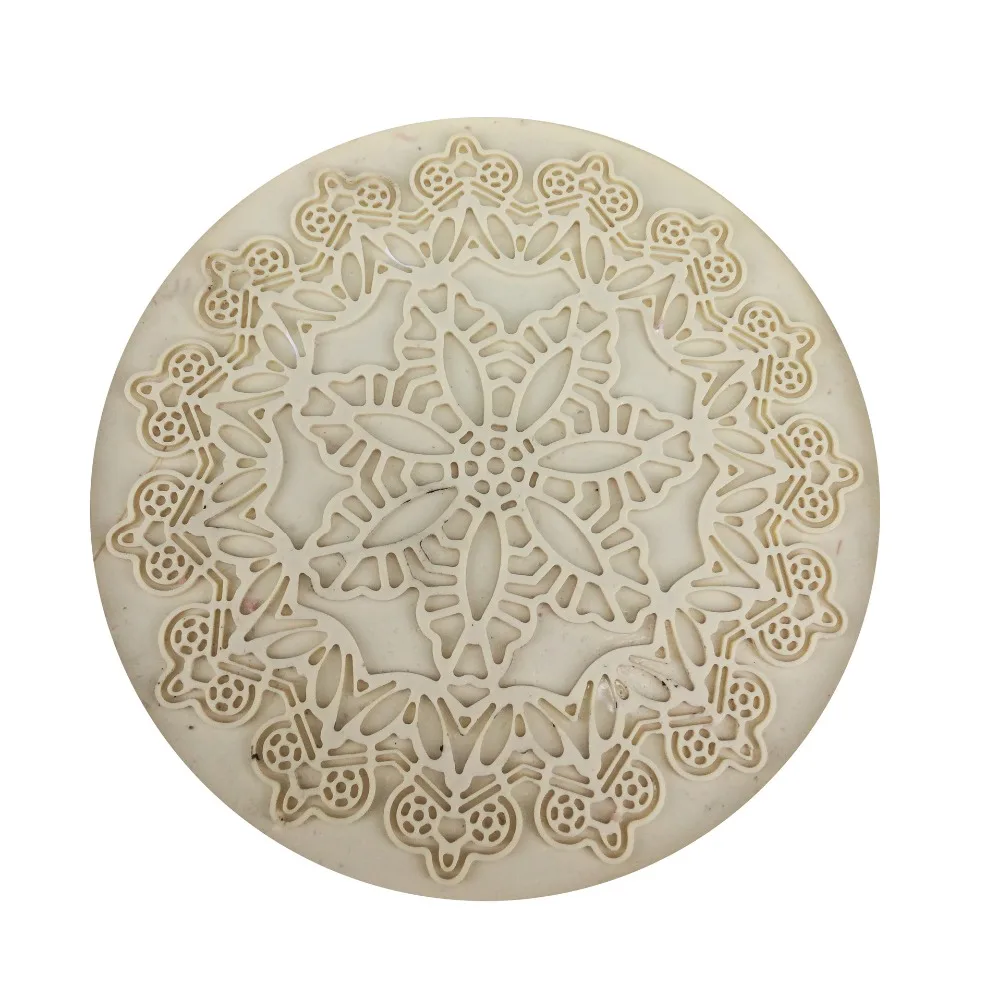 

DIY Flower Vine Lace Fondant Cake Decorating Styling tool for Mat cake turning edge Kitchen Silicone Lace Mold Flower Pattern