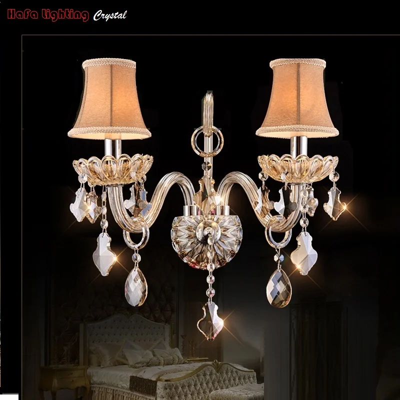 k9 crystal wall sconce bedside lamp switch hotel sconce home lighting bathroom  lights for home led lamp home modern living