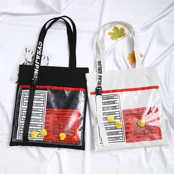 

Fashion Zipper Women Cartoon Duck Handbags 2019 New Hot Soft School Students Book Bag Canvas Bags Shoulder Bags