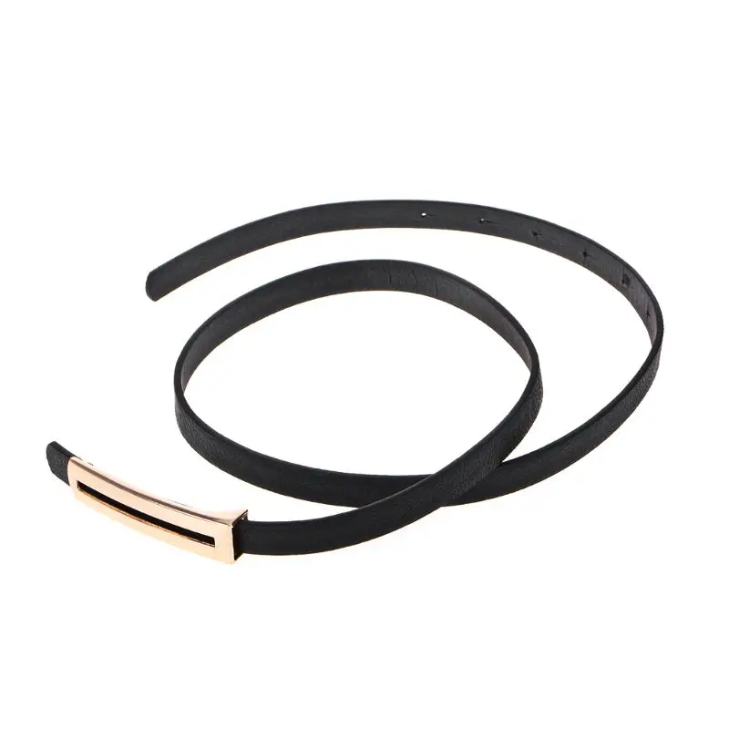 New Arrive 1PC Women Simple PU Belt Classic All-Match Female Minimalist Thin Belt Dress Waistband Black New Arrive 1PC Women Simple PU Belt Classic All-Match Female Minimalist Thin Belt Dress Waistband Black