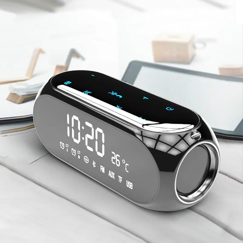 Портативные домашние настольные часы беспроводной Bluetooth динамик мобильный