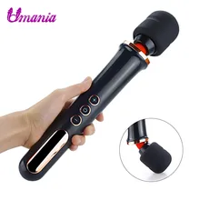 Upgrades Cordless Wand Vibrators with 10 Vibrating Patterns Sex Toy for Women Magic Wand AV Clitoris Stimulator Body Massage