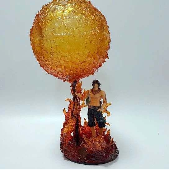 Цельная Смола GK фигура Ace модель Fire Fist Mera no Mi Portgas D смола DIY UNA PIEZA | Игрушки и хобби