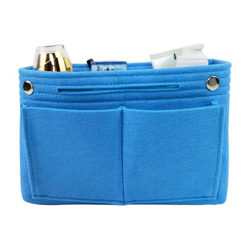 

Fashion Women Multifunction Felt Travel Cosmetic Bag Girls Portable Solid Makeup Case Pouch Toiletry Organizer