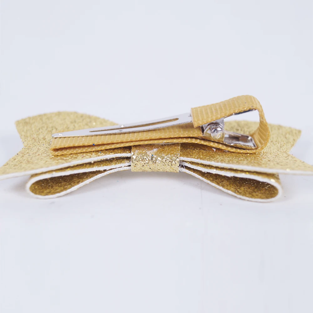 33-Pcs-lot-3-Solid-Glitter-Hair-Bow-With-Clip-For-Girls-Kids-Handmade-Boutique-Bling