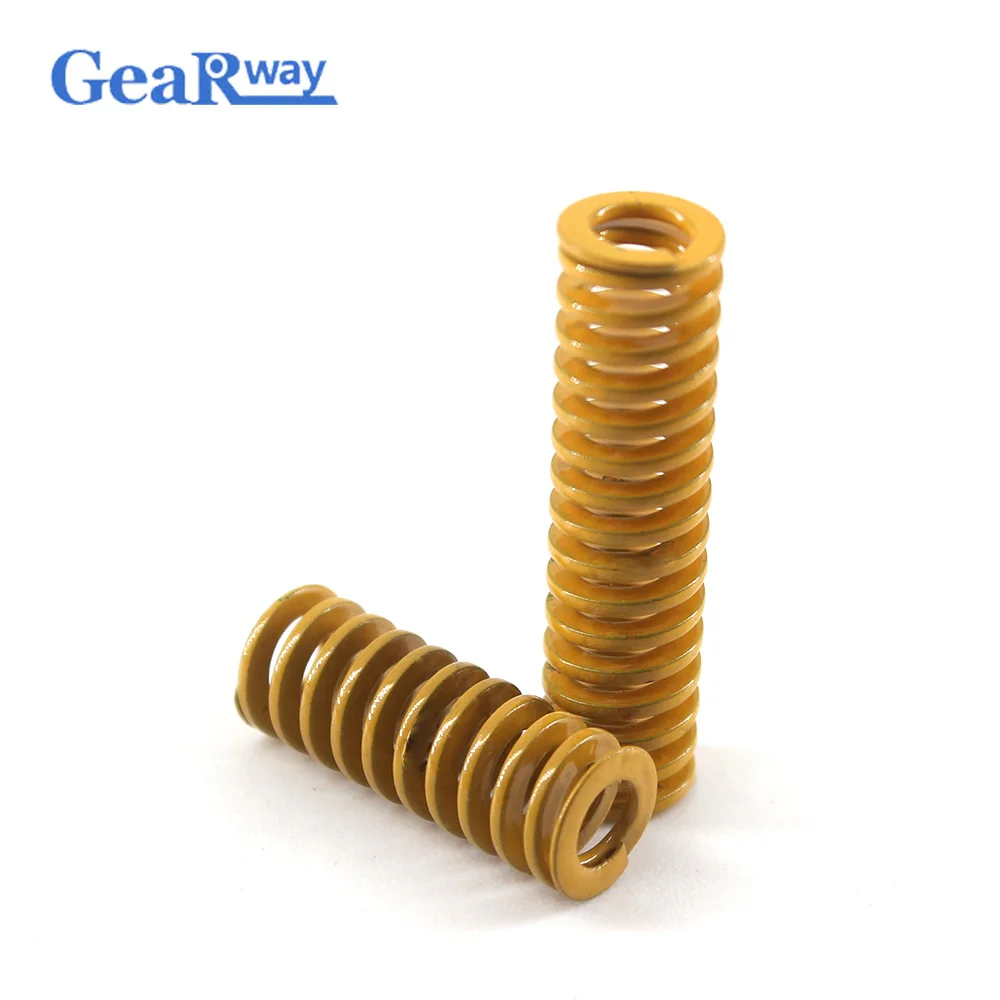 

Gearway 2pcs Yellow Compression Spring TF18x20/18x25/18x50/18x55mm Lightest Loading Spiral Stamping Compression Die Spring