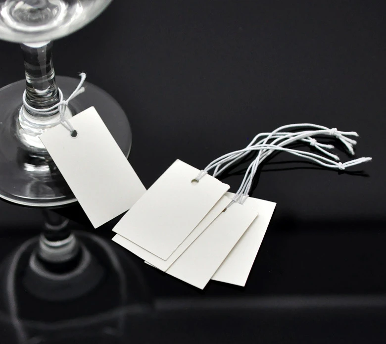 Wholesale 300PCs String Jewelry Price Label Paper Pricing Tags 3.7x2 