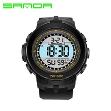Бренд SANDA часы мужские военные спортивные часы модные плавательные водонепроницаемые светодиодный цифровые часы для мужчин часы цифровые часы