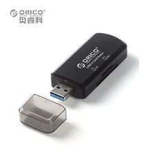 Orico ctu33-bk mini usb3.0 lector de tarjetas de soporte sd/tf con diseño multifuncional-negro