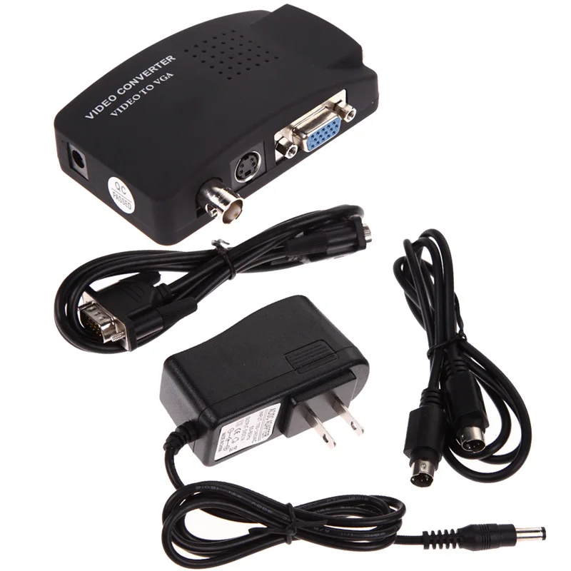 Premium Version VGA/S Video/BNC to VGA Vonverter Switch CCTV DVD DVR
