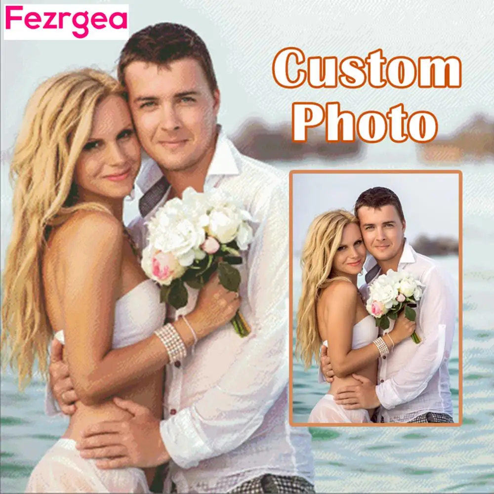 

Photo Custom Diamond Painting Christmas Decor for Home 5D DIY Diamond Embroidery Full Drill Square Cross Stitch Christmas Gift